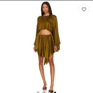 Seema Top in Olive Green